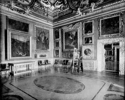 Hall of Saturn, Pitti Palace, Florens, Italien, 1893. av John L. Stoddard