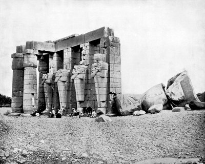 Ruiner, Thebe, Egypten, 1893. av John L. Stoddard