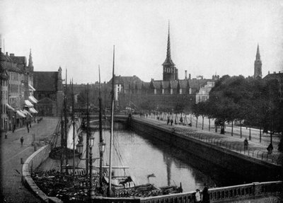 Gatubild i Köpenhamn, Danmark, 1893. av John L. Stoddard