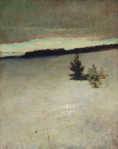 Snow Field, Morgon, Roxbury av John La Farge