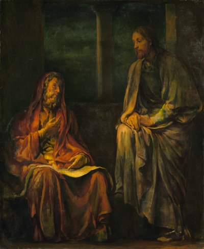 Nikodemus besök hos Kristus av John La Farge
