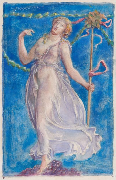 En Bacchante av John La Farge or Lafarge