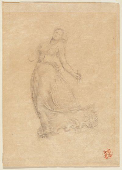 Allegorisk kvinnofigur av John La Farge or Lafarge