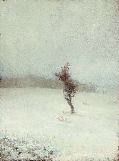 Snöstorm 1865 (olja på pannå) av John La Farge or Lafarge