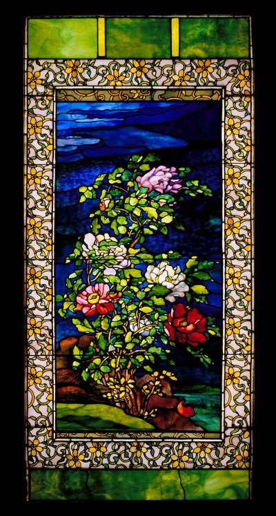 Fönster: Pioner i vinden, möjligen
1889/omarbetat senast 1908 Blyglas med kopparfolie) av John La Farge or Lafarge