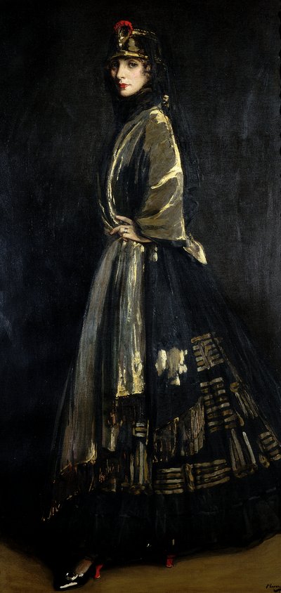 Hassel i svart och guld, 1916 av John Lavery