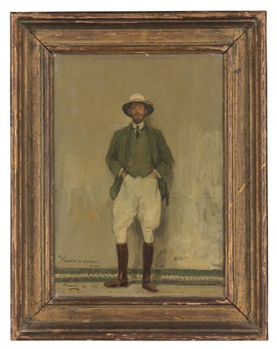 Porträtt av Walter B. Harris, ca 1907 (olja på duk) av John Lavery