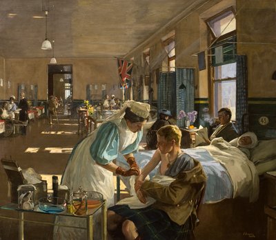 De första sårade på London Hospital, augusti 1914 av John Lavery