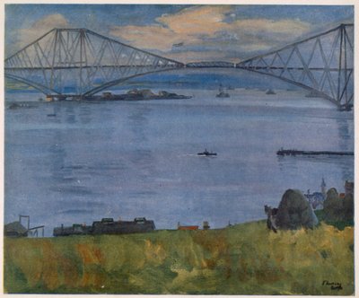 The Forth Bridge, 1914, från British Artists at the Front, fortsättning på The Western Front, 1918 av John Lavery