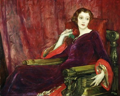 Den röda rosen, 1923 av John Lavery