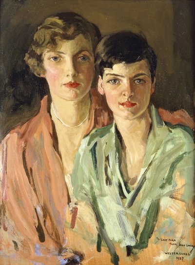 Systrarna, Joan och Marjory av John Lavery