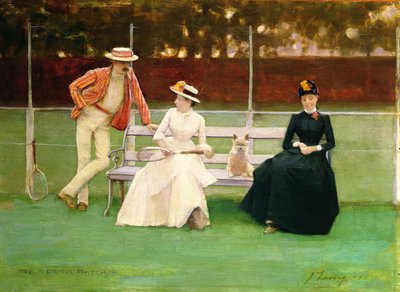 Tennismatchen av John Lavery
