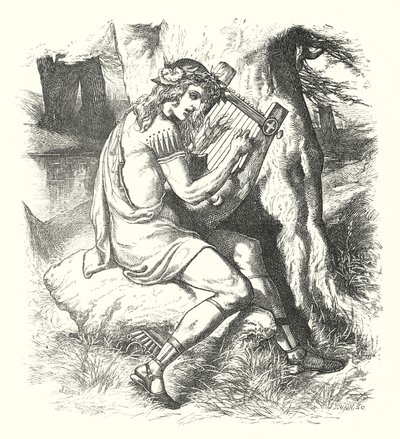 Oberons död (gravyr) av John Lawson