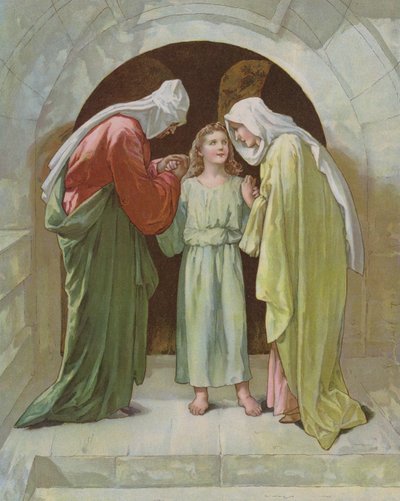 Josef och Maria fann Jesus i templet av John Lawson