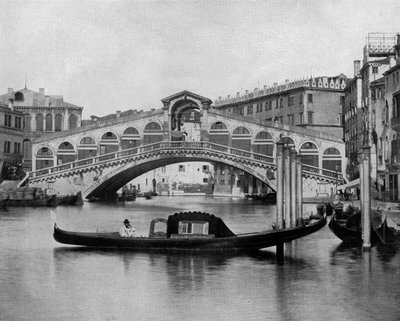 Rialtobron i Venedig (s/v foto) av John Lawson Stoddard
