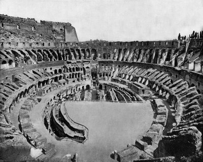 Colosseum i Rom (öppnade år 80 e.Kr.) (s/v foto) av John Lawson Stoddard