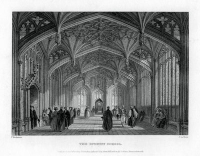 The Divinity School, Oxford, 1837. av John Le Keux
