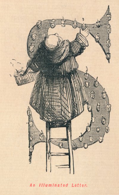 Ett upplyst brev, c1860, c1860 av John Leech