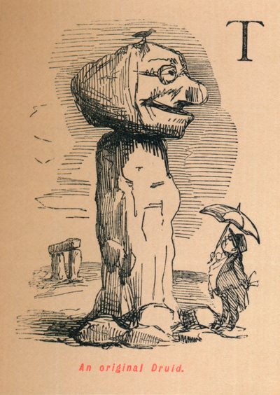 En original Druid, c1860, 1860 av John Leech