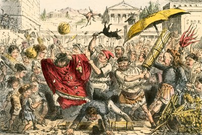 Appius Claudius straffades av folket av John Leech