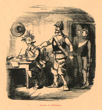Arrestering av Wildman, 1897. av John Leech