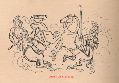 Aruns och Brutus, 1852 av John Leech