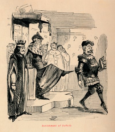 Förvisning av Suffolk, av John Leech