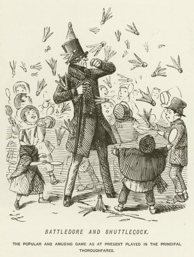 Battledore och Shuttlecock av John Leech