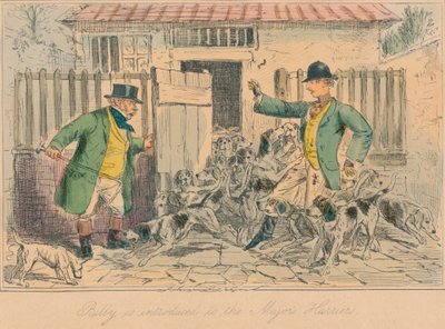 Billy introduceras till Majors Harriers, 1858 av John Leech