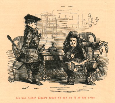 Kapten Fisher tror inte att han kan göra det till priset, 1897. av John Leech