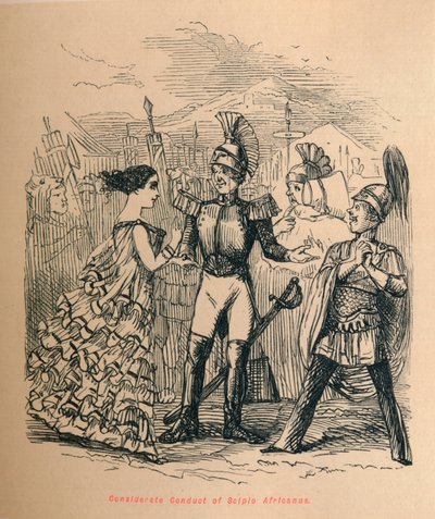 Betrakta Scipio Africanus uppförande, 1852 av John Leech