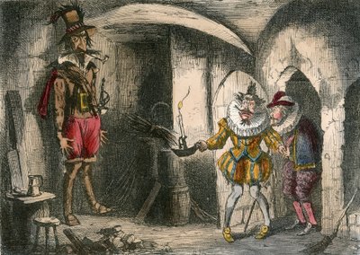 Upptäckten av Guido Fawkes av Suffolk och Mounteagle. av John Leech