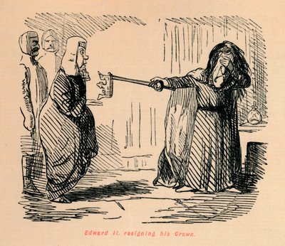 Edvard II. avsägande sin krona, c1860, c1860 av John Leech