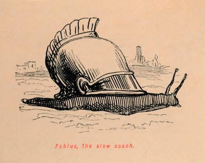 Fabius, den långsamma tränaren, 1852 av John Leech