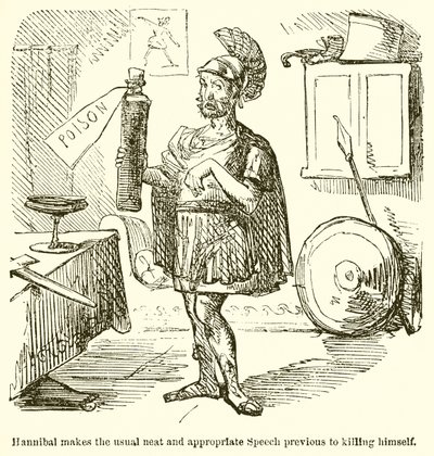 Hannibal gör det vanliga snygga och passande talet före att döda sig själv av John Leech