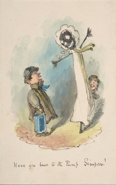 Har du varit i pumpen, Simpson, 1837-64. av John Leech