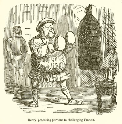 Henry övar före att utmana Francis av John Leech