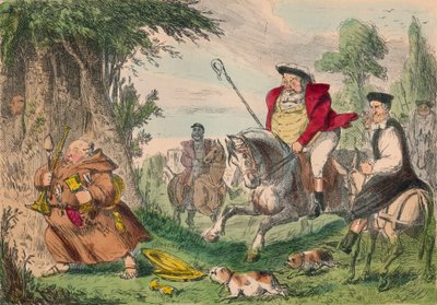 Henrik VIII Munkjakt, 1850 av John Leech
