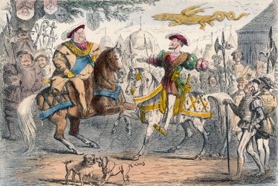 Henrik VIII möter Frans I av John Leech
