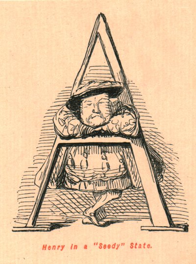 Henry i en förslappad stat, 1897. av John Leech