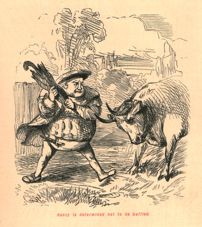 Henry är fast besluten att inte bli mobbad, 1897. av John Leech