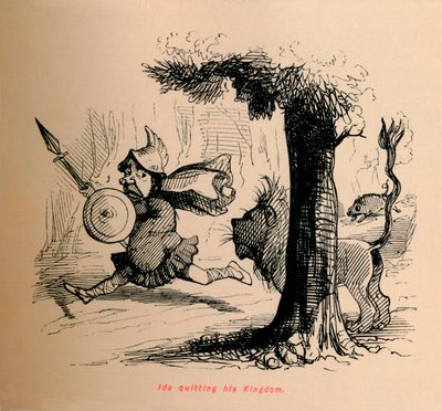 Ida lämnar sitt kungarike, c1860, c1860. av John Leech