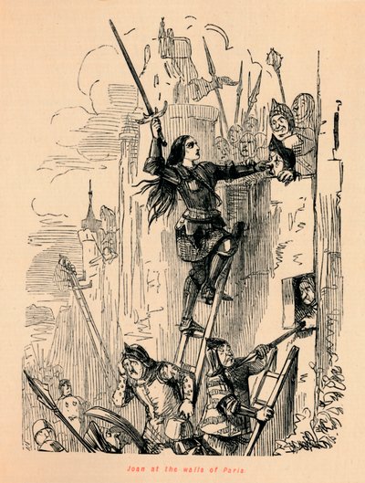 Joan vid Paris murar, av John Leech