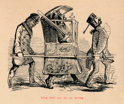 King John ute på sändning, c1860, c1860 av John Leech