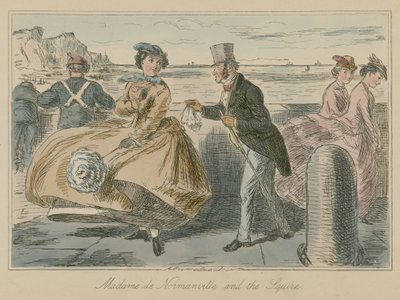 Madame de Normanville och godsägaren av John Leech