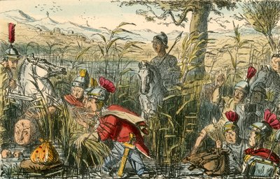 Marius upptäcktes i träsket vid Minturnae av John Leech