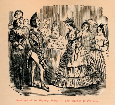 Äktenskap mellan hans majestät Henrik III och Eleanor av Provence, c1860, c186 av John Leech