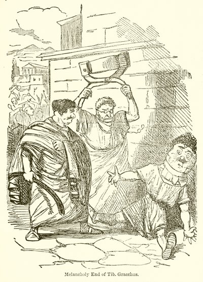 Melankoliskt slut på Tib. Gracchus av John Leech