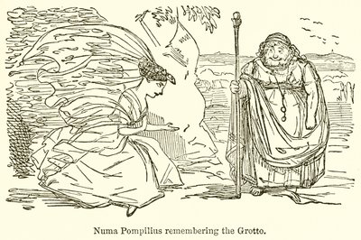 Numa Pompilius minns grottan av John Leech