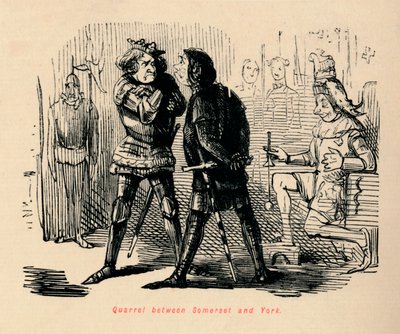 Gräl mellan Somerset och York, av John Leech